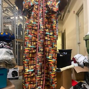 African print kimono